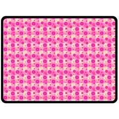 Heart Pink Fleece Blanket (large)  by Dutashop