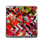 Maze Abstract Texture Rainbow Memory Card Reader (Square 5 Slot) Front