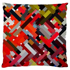 Maze Abstract Texture Rainbow Standard Flano Cushion Case (one Side) by Dutashop