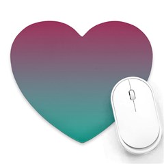 Teal Sangria Heart Mousepads by SpangleCustomWear