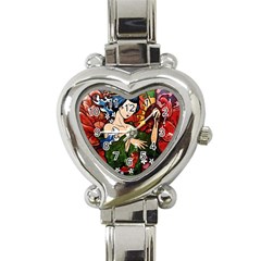 Geisha Heart Italian Charm Watch by UniqueandCustomGifts