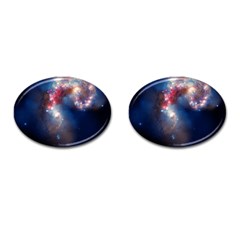 Galaxy Cufflinks (oval) by ExtraAwesomeSauce