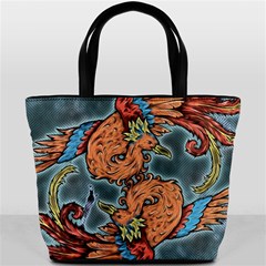 Chinese Phoenix Bucket Bag by ExtraAwesomeSauce