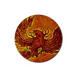 Phoenix Rising Rubber Coaster (Round)  Front