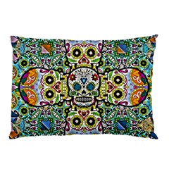 Sugar Skulls Pattern Pillow Case (two Sides) by ExtraAwesomeSauce