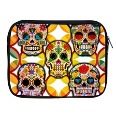 Sugar Skulls Apple Ipad 2/3/4 Zipper Cases by ExtraAwesomeSauce