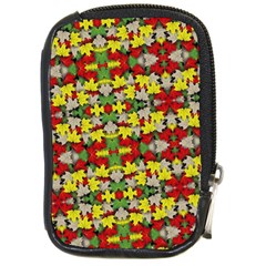 Leaves Pattern Compact Camera Leather Case by ExtraAwesomeSauce