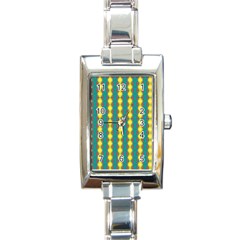 Native American Pattern Rectangle Italian Charm Watch by ExtraAwesomeSauce