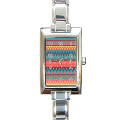 Native American Pattern Rectangle Italian Charm Watch by ExtraAwesomeSauce