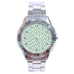 Summer Pattern Stainless Steel Analogue Watch by ExtraAwesomeSauce