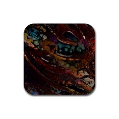 Abstract Art Rubber Square Coaster (4 Pack)  by Dutashop