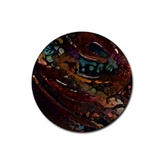 Abstract Art Rubber Round Coaster (4 Pack)  by Dutashop