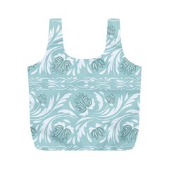 Blue Ornament Full Print Recycle Bag (m) by Eskimos