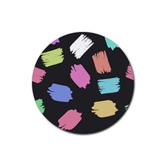 Many Colors Pattern Seamless Rubber Coaster (round)  by Dutashop