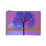 Tree Sunset Cosmetic Bag (Large) Front