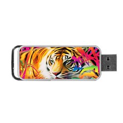 Tiger In The Jungle Portable Usb Flash (two Sides) by icarusismartdesigns