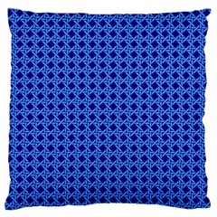 Basket Weave Basket Pattern Blue Standard Flano Cushion Case (one Side) by Dutashop