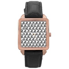 Leopard Rose Gold Leather Watch  by Sparkle