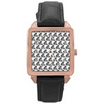 Leopard Rose Gold Leather Watch  Front