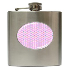 Hexagonal Pattern Unidirectional Hip Flask (6 Oz) by Dutashop