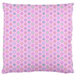 Hexagonal Pattern Unidirectional Large Flano Cushion Case (Two Sides) Front