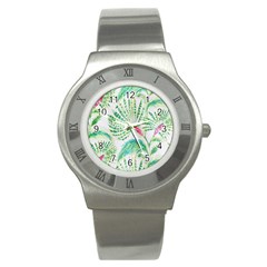  Palm Trees By Traci K Stainless Steel Watch by tracikcollection