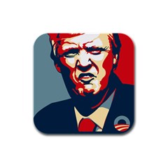 Trump2 Rubber Square Coaster (4 Pack)  by goljakoff