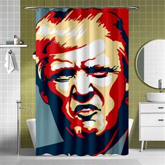 Trump Pop Art Shower Curtain 48  X 72  (small)  by goljakoff