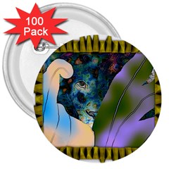 Jungle Lion 3  Buttons (100 Pack)  by LW41021