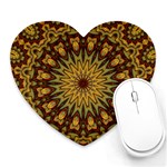 Woodwork Heart Mousepads Front