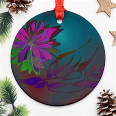 Evening Bloom Ornament (round) by LW323