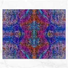 Flowing Duo  Rectangular Jigsaw Puzzl by kaleidomarblingart