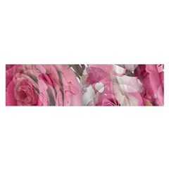 Roses Marbling  Satin Scarf (oblong) by kaleidomarblingart