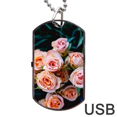 Sweet Roses Dog Tag Usb Flash (one Side) by LW323