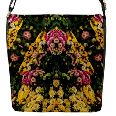 Springflowers Flap Closure Messenger Bag (s) by LW323