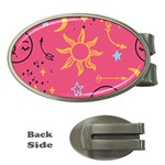 Pattern Mystic Color Money Clips (Oval)  Front