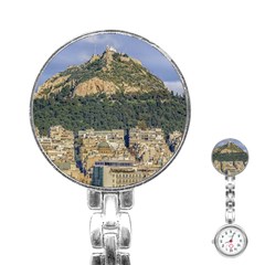 Atenas Aerial View Cityscape Photo Stainless Steel Nurses Watch by dflcprintsclothing