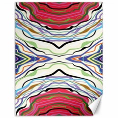 Bohemian Colorful Pattern B Canvas 12  X 16  by gloriasanchez