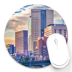 Akihabara Zone Urban Scene Tokyo Japan Round Mousepads by dflcprintsclothing