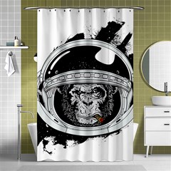 Spacemonkey Shower Curtain 48  X 72  (small)  by goljakoff