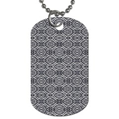 Silver Ornate Decorative Design Pattern Dog Tag (one Side) by dflcprintsclothing