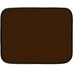Brunette Brown Double Sided Fleece Blanket (mini)  by FabChoice