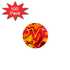  Graffiti Love 1  Mini Magnets (100 Pack)  by essentialimage365