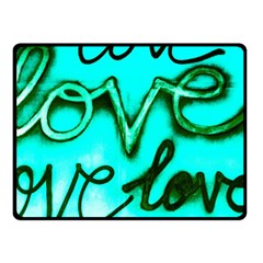  Graffiti Love Fleece Blanket (small) by essentialimage365