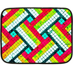 Pop Art Mosaic Fleece Blanket (mini) by essentialimage365