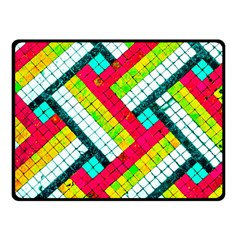 Pop Art Mosaic Fleece Blanket (small) by essentialimage365