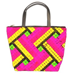 Pop Art Mosaic Bucket Bag by essentialimage365