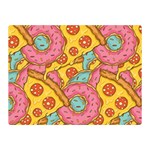 Fast Food Pizza And Donut Pattern Double Sided Flano Blanket (Mini)  35 x27  Blanket Front