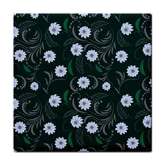 Folk Flowers Art Pattern Floral  Surface Design  Seamless Pattern Tile Coaster by Eskimos