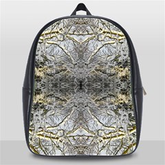 Winter Garden Repeats School Bag (xl) by kaleidomarblingart